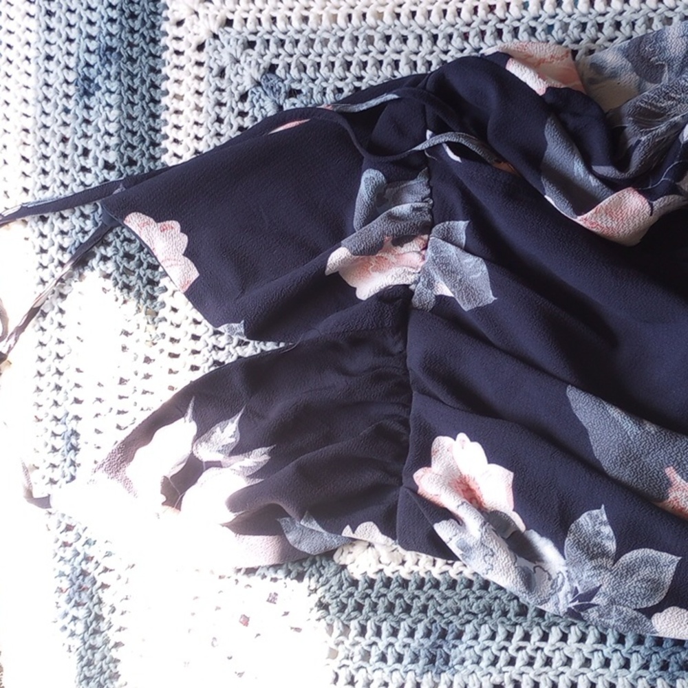 Summer dress split with lined skirt under